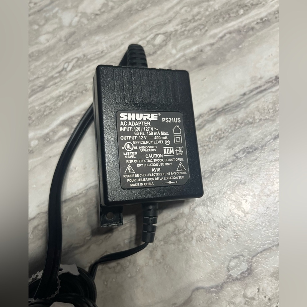 Shure PS21US adapter